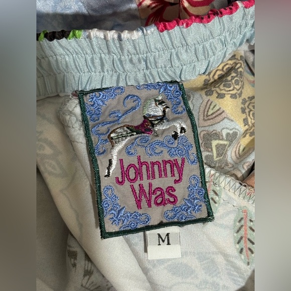 Johnny Was Multicolor Floral Wide Leg Pants - Picture 2 of 4